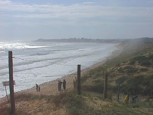 du haut de la dune, vers la maison de Georges Clmenceau