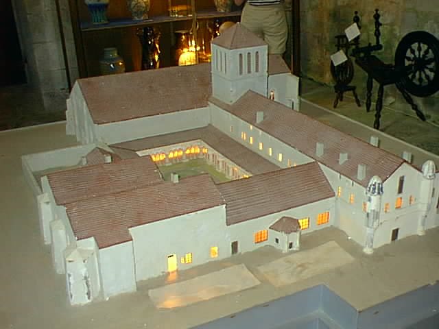 la maquette de l'abbaye du Lieu Dieu