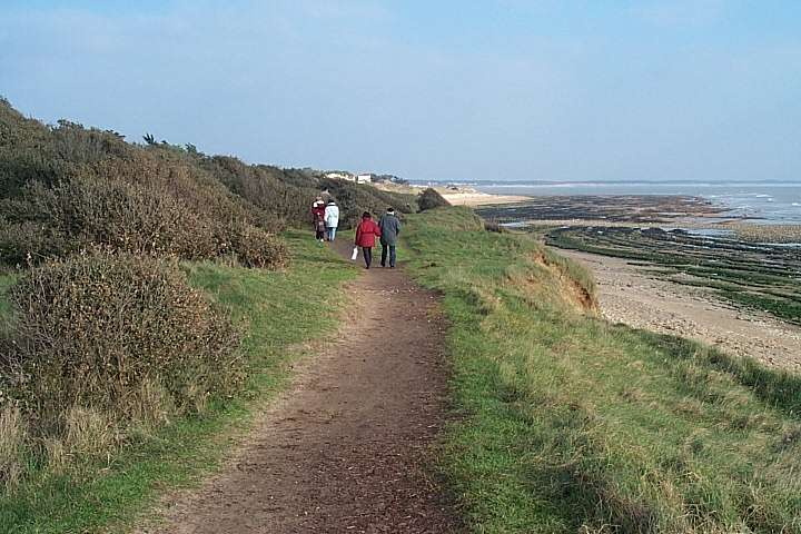 Il y a aussi des promeneurs sur la dune